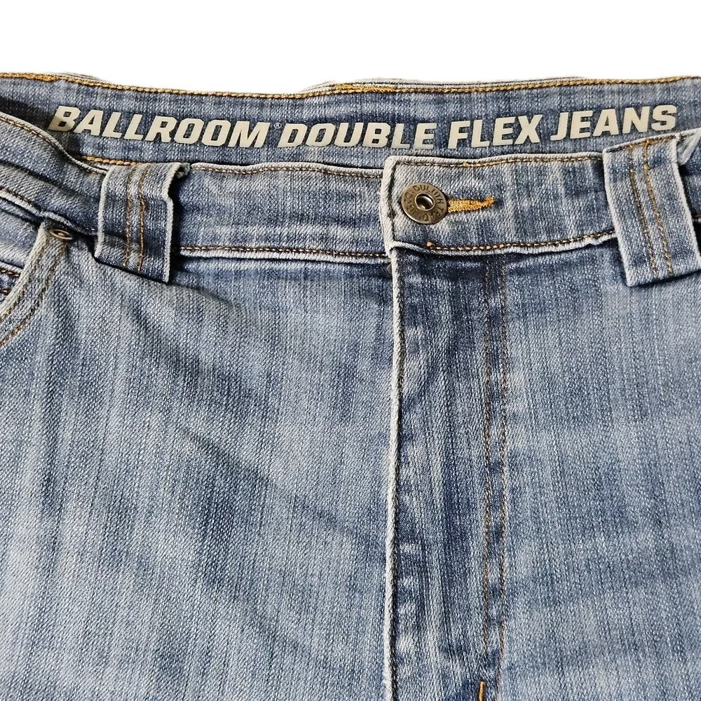 Duluth Ballroom Double Flex Jeans Mens 40x31 Slim Fit‎ Denim Blue